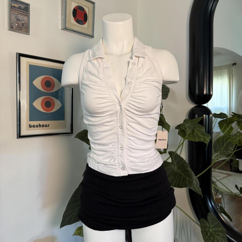 Superdown Revolve Rina Ruched Top - Picture 2 of 7